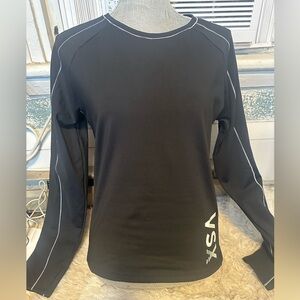 VSX Black Top with White Accents